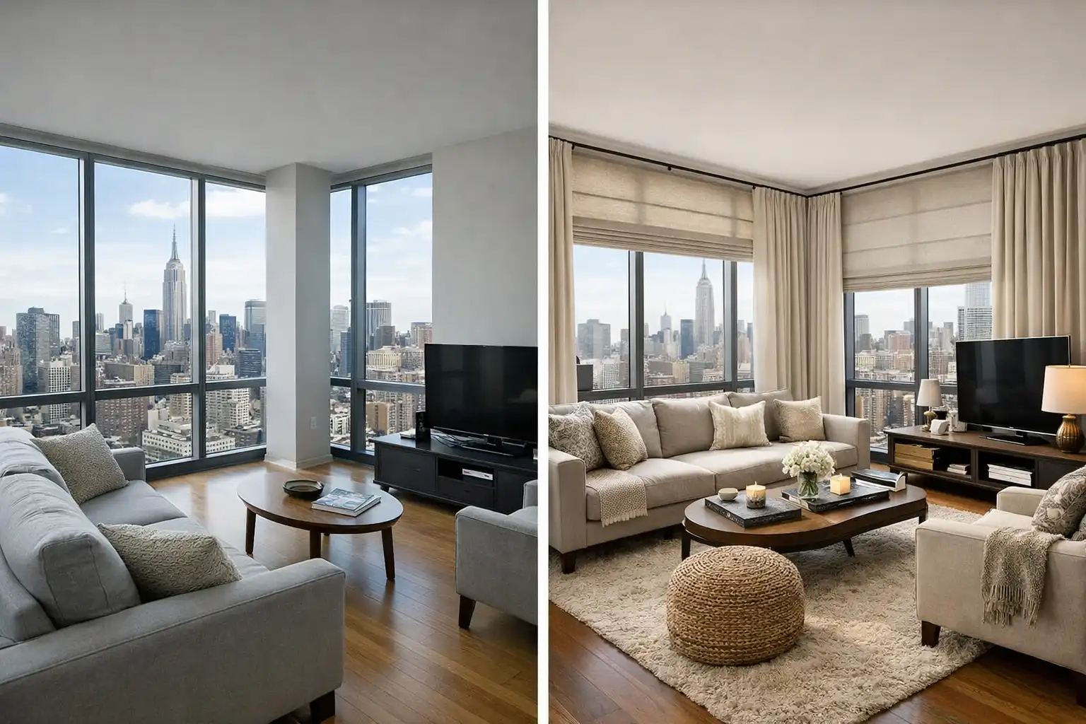 Before & After: Transforming a NYC Condo with Custom Window Treatments