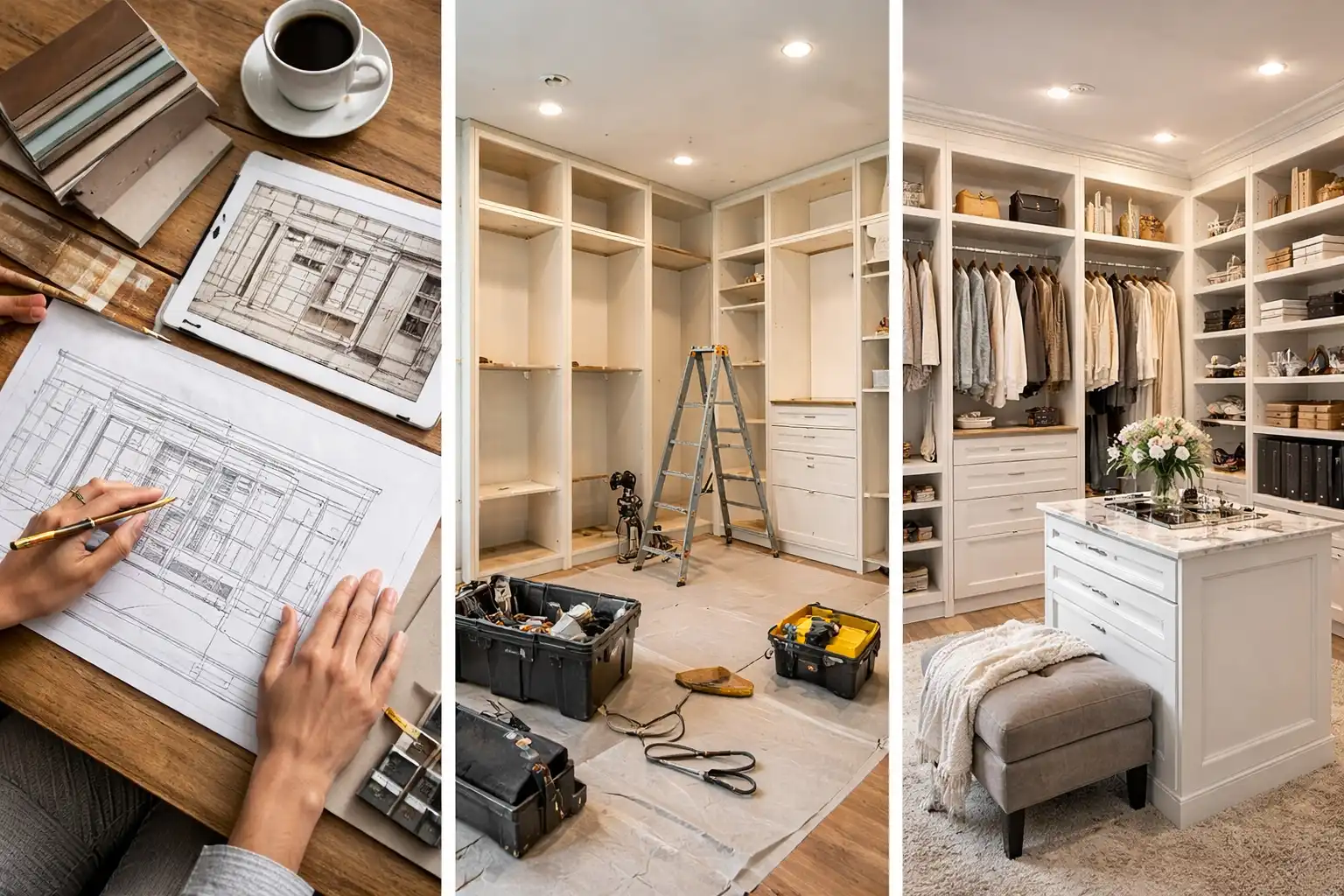 What a Full Custom Closet Project Really Looks Like (From Design to Installation)