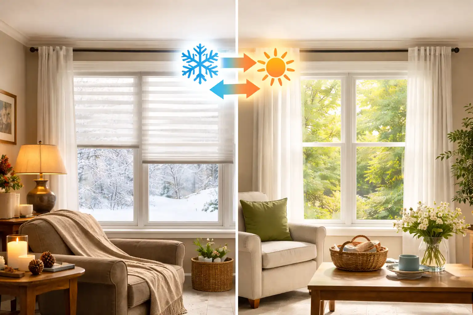 How Hunter Douglas Window Treatments Adapt to Seasonal Light Changes